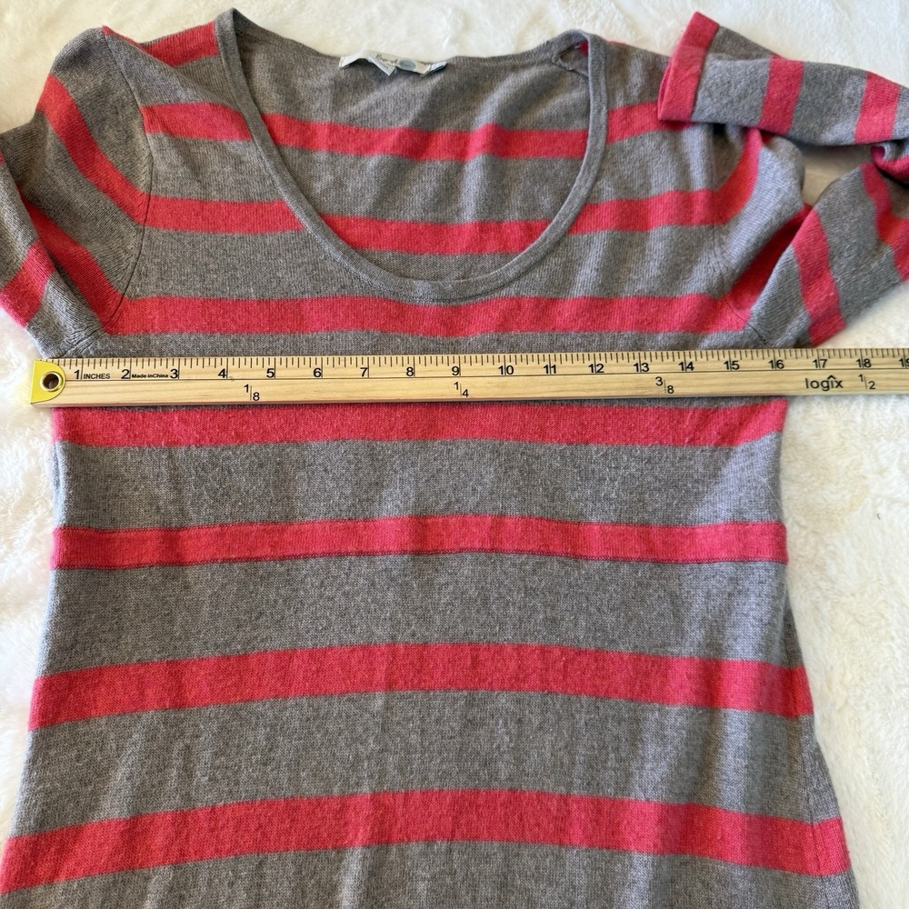 Boden Knit Sweater Dress Winter Casual Stripe Cashmere Blend Women's US 6 Midi - Picture 5 of 7